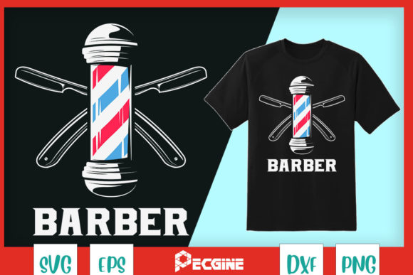 Barber Pole Vintage Hairdresser Razors