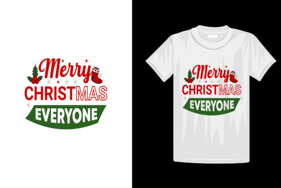 Christmas Lettering T-shirt Design
