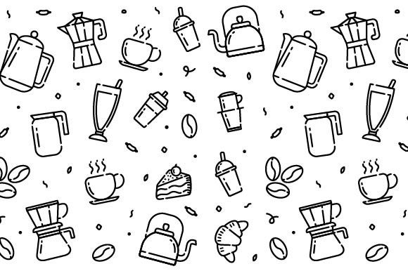 Coffee Time Doodle Hand Drawn