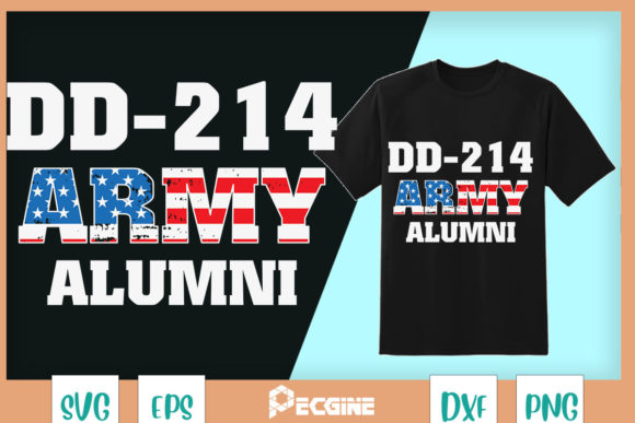 DD-214 US Army Alumni Vintage Veteran