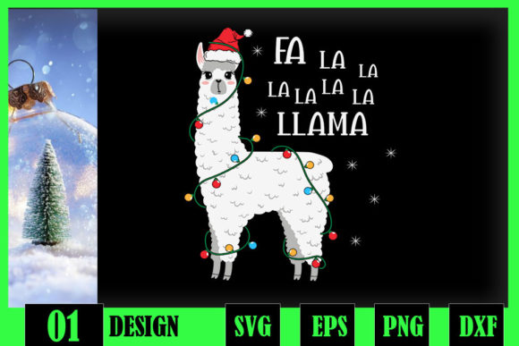 Fa La La Llama Christmas Lllama Lover