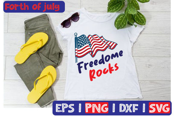 Freedom Rocks Typography