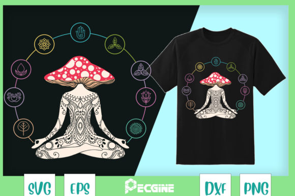 Magic Yoga Meditation Psychedelic Fungus