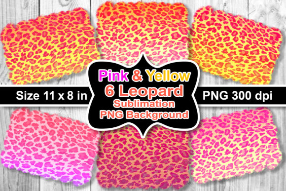 Sublimation Pink-Yellow Leopard BG